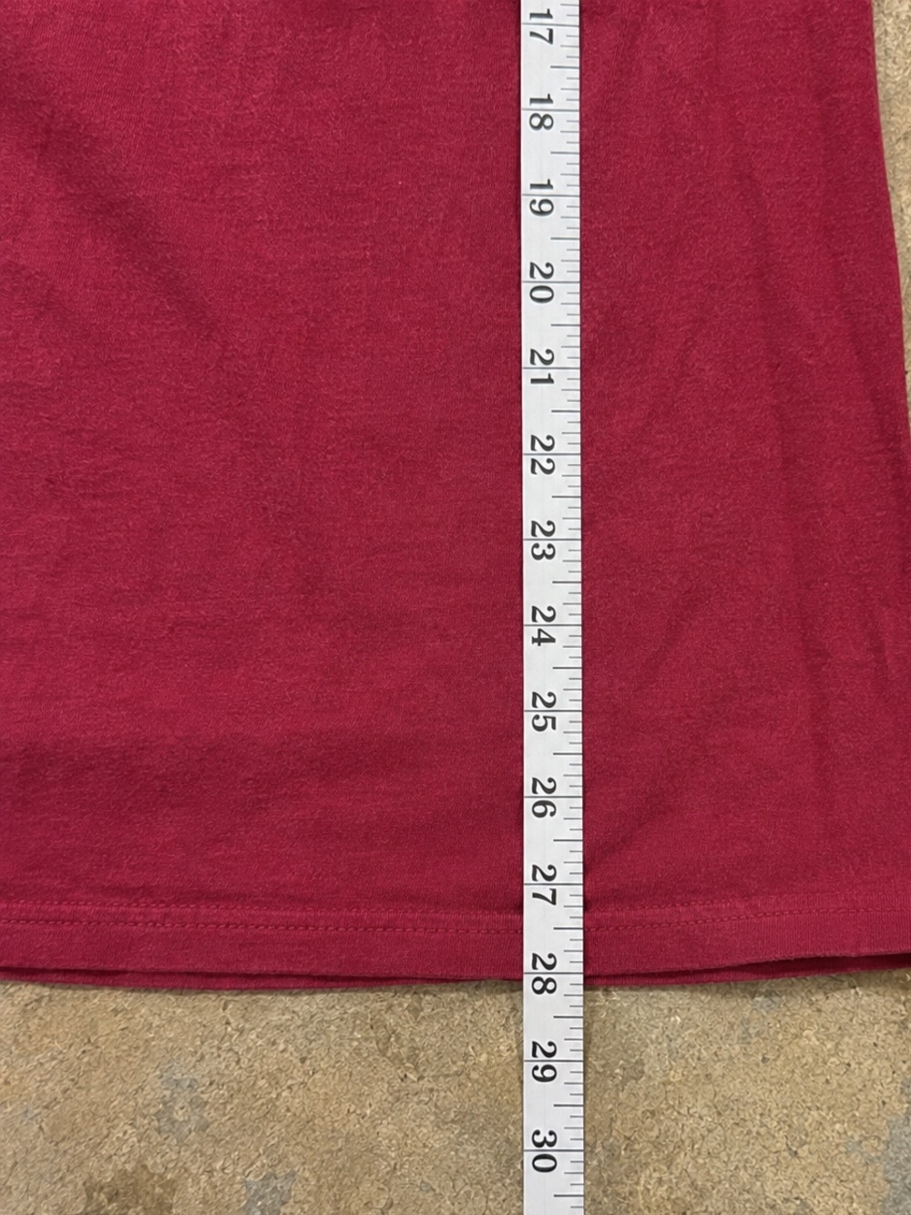 Gildan 5000 Red Heavy Cotton Crewneck Tee, Y2K, Streetwear Size L - Picture 5 of 5
